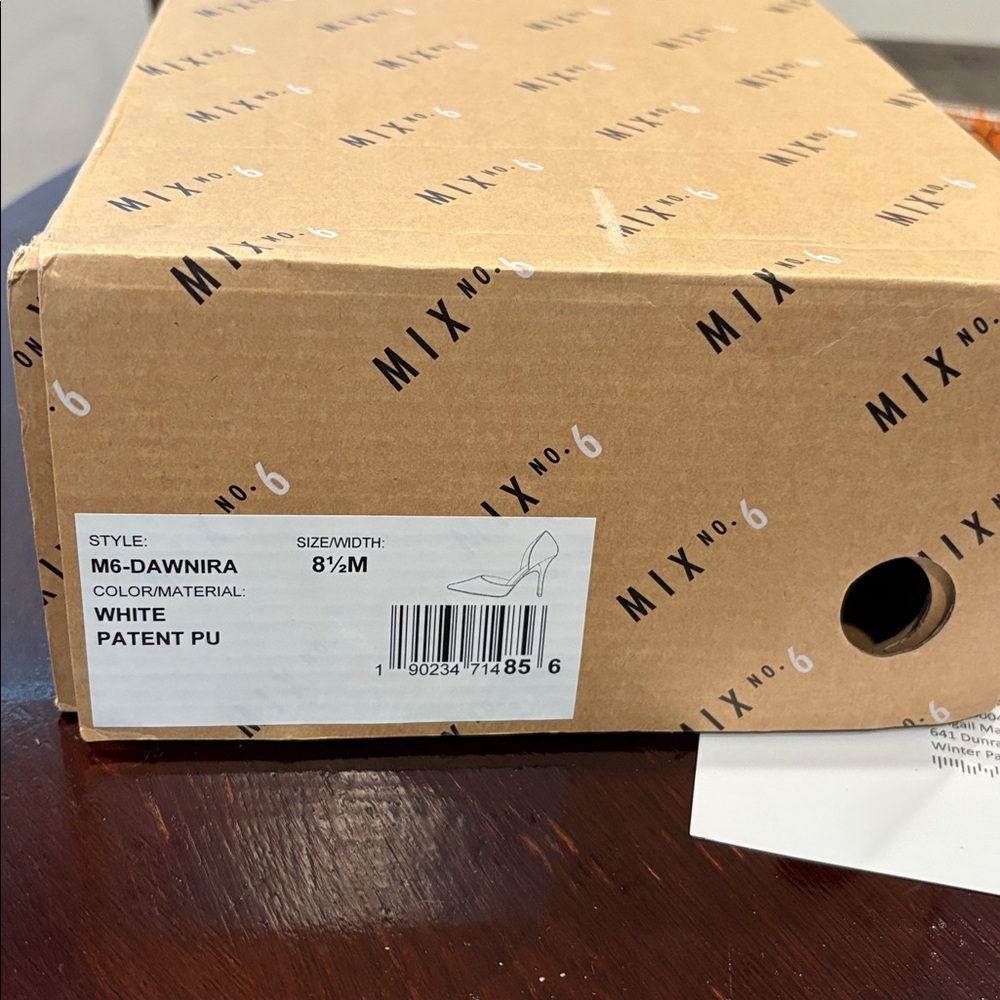 Mix no. 6 white patent pumps. Size 8.5 new in box